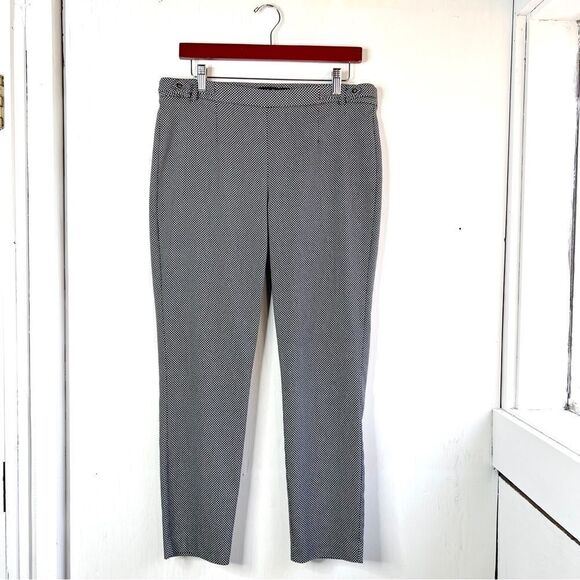 Hollywould Black Patterned Pull On Trousers - Picture 1 of 5